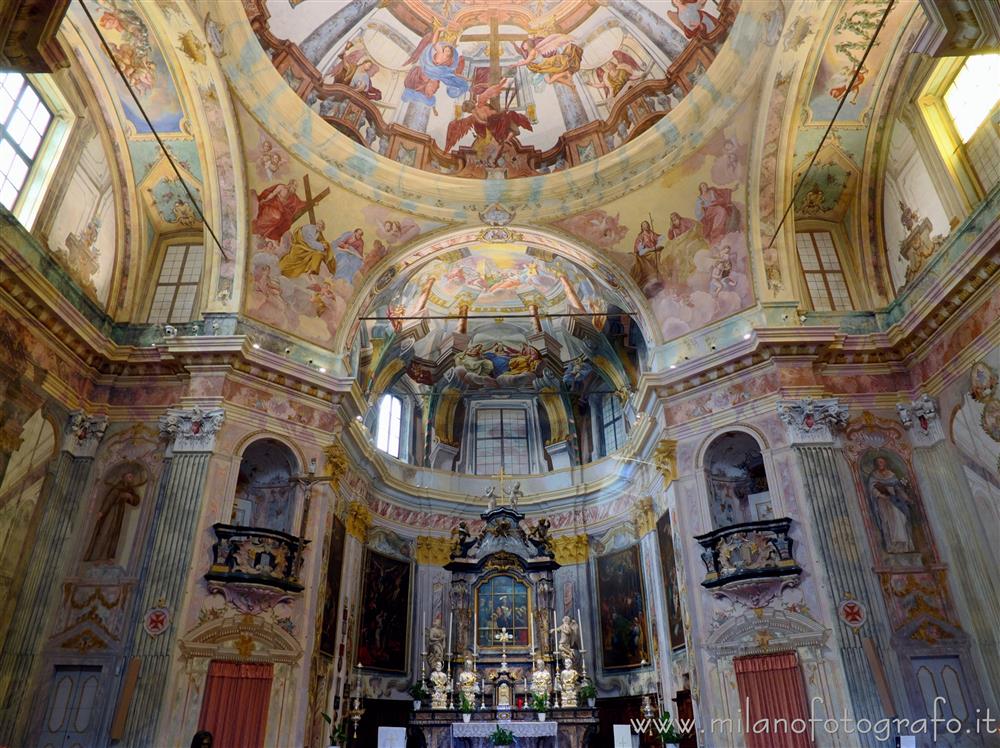 Madonna del Sasso (Verbano-Cusio-Ossola) - Interno della cupola del Santuario della Madonna del Sasso